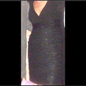 Black cocktail dress